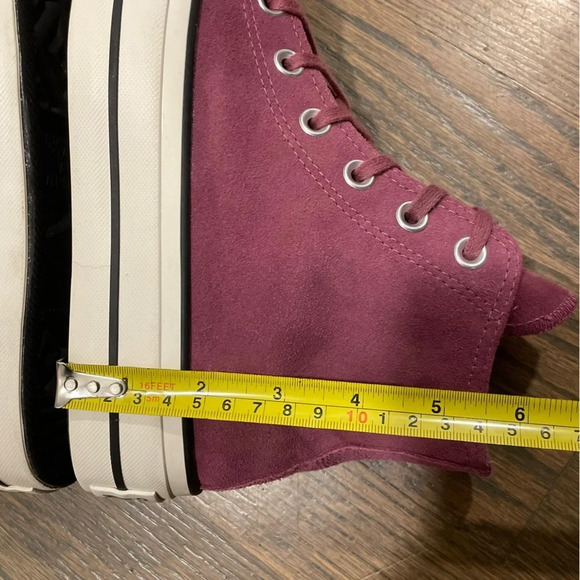 Converse CTAS Platform Lift OX Shadowberry Platform Sneakers 572229C Women's 7.5 - Picture 9 of 13